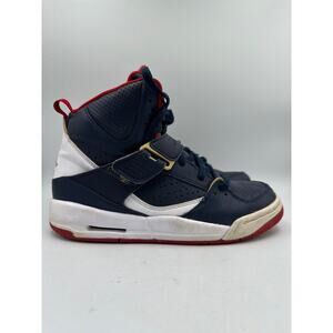 Nike Air Jordan flight 45 High Top Blue White Gym Red Size 4Y CZ8768 400